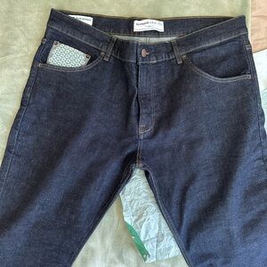 Men's Native x Kerrygold Dark Blue Slim Straight Denim Jeans
